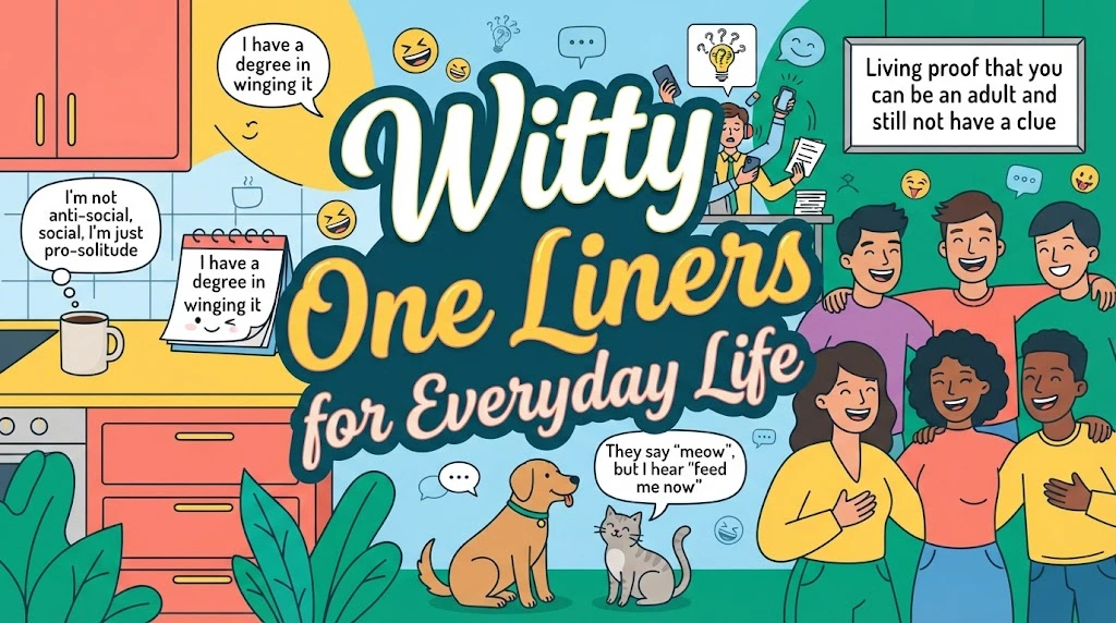 Witty One Liners for Everyday Life
