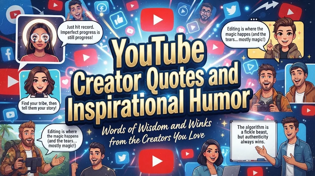 YouTube Creator Quotes and Inspirational Humor
